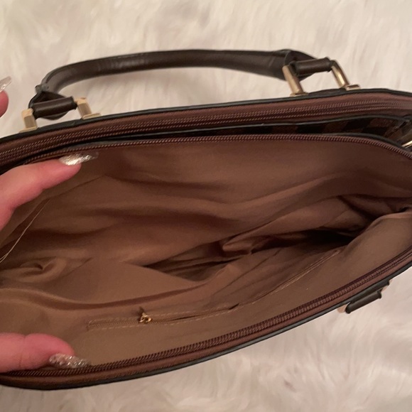 SOLD Checkered Brown Purse - Picture 4 of 4